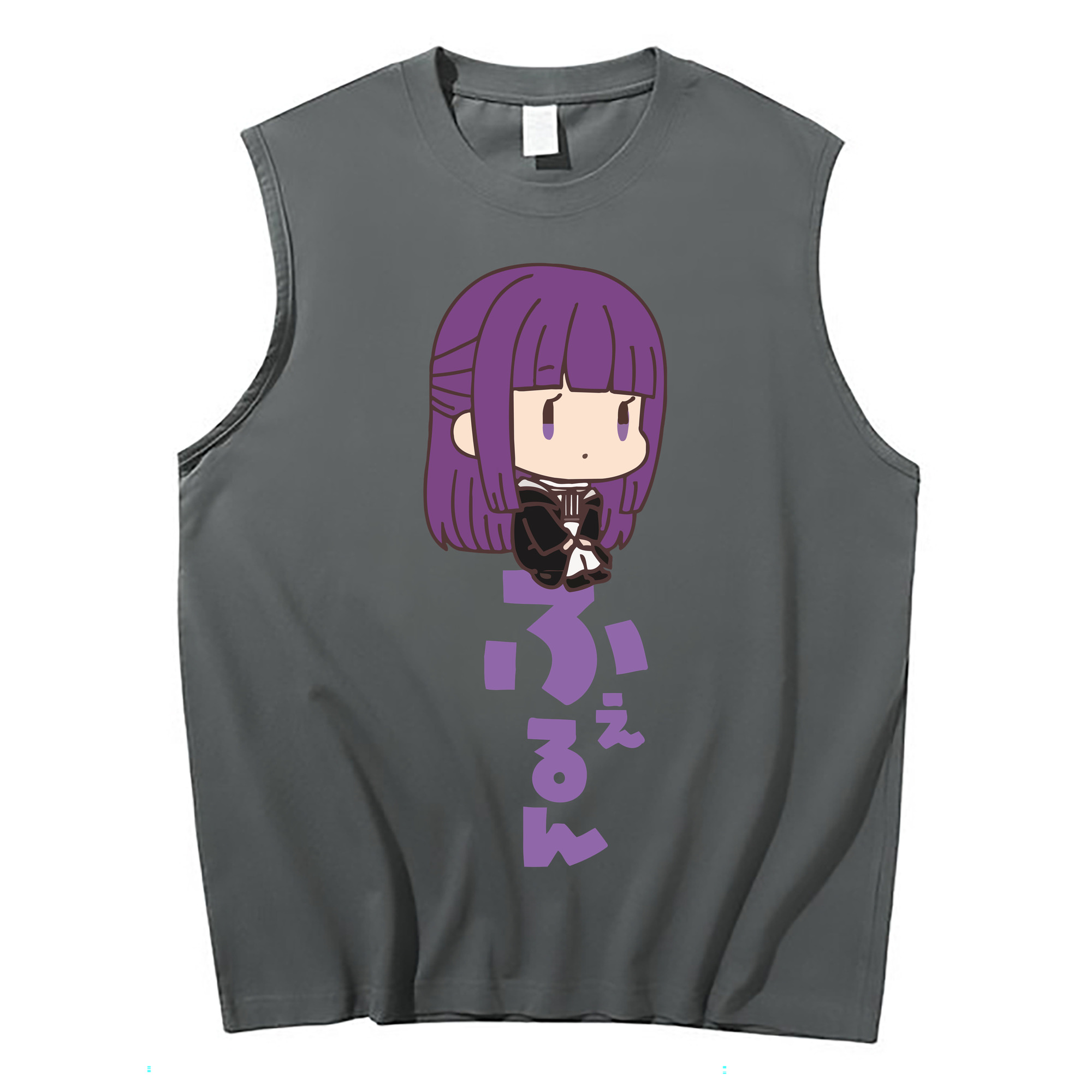（画像用） 葬送のフリーレン Frieren コットン100％タンクトップ（フロントプリント）